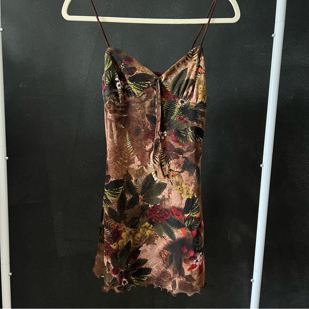 tropical print dress